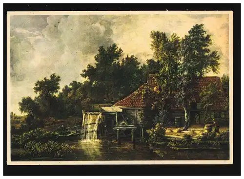 Agriculture Watermolen Wathermole Moulin d'eau Meindert Hobbema peintre, NEPOS non utilisé