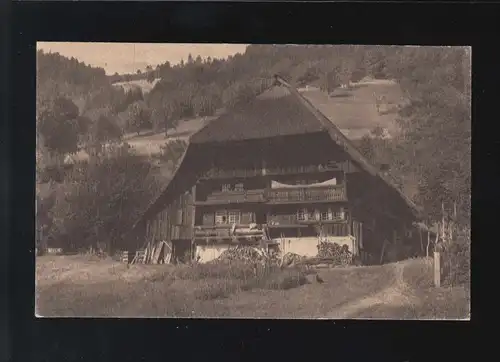 Landwirtschaft Bauernhaus im Schwarzwald Kupferdruckkarte, ungebraucht