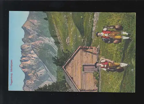 Agriculture Säntis Alpes Toggenburg Gehöft Tracht Vaches, non utilisés