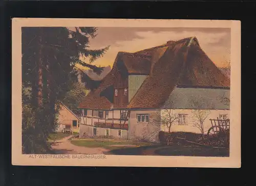 Landwirtschaft Alt-westfälische Bauernhäuser Sauerland Kunstkarte, ungebraucht