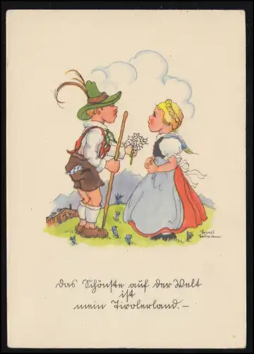 AK Karikatur Kinder Liesel Lauterborn Am Schönsten auf der Welt, ungebraucht