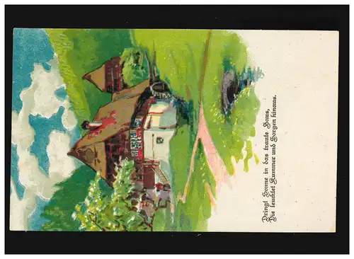 Landwirtschaft Wassermühle Bach Dringt Sonne in das traute Heim, ungebraucht