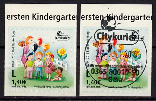 Poste privé City Courier Gera Bad Blankenburg - 1er jardin d'enfants en D, Set ** et O