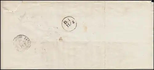 France Lettre de la Cathédrale de libération rouge 40, Paris vers 1863, Suisse