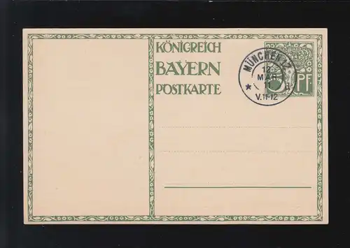 Transport routier Prunkwagen sign.Diez Artiste Royaume de Bavière Munich 12.3.1911
