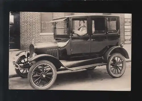 Straßenverkehr Automobil mit Fahrer New York Shoe Shop, Brooklyn NY 27.8.1929