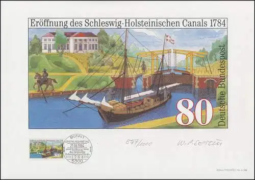 1223 Schleswig-Holsteinischer Canal, Entwurf: Seiter, original signiert