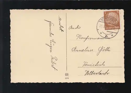 Konfirmation Mädchen Handschuhe Gesteck Bibel Kirchenbank, Tönisheide 21.3.1927