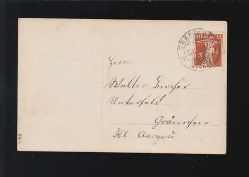 Confirmation Communion Concession Condoléances Père Jeune à genoux, Granchen 30.3.1920