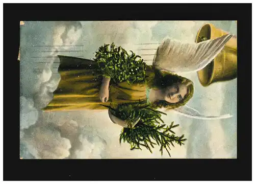 Nouvel An Noël Ange nuage guis de la cloche de pluie 1.1.1917