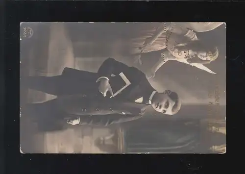 Confirmation Félicitations jeune dans l'église avec Ange, Basse ou Basse-Brême 28.3.1915