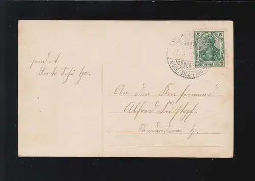 Confirmation Jeune Confession D'un Costume de bénédiction, Bas ou Bas 27.3.1915