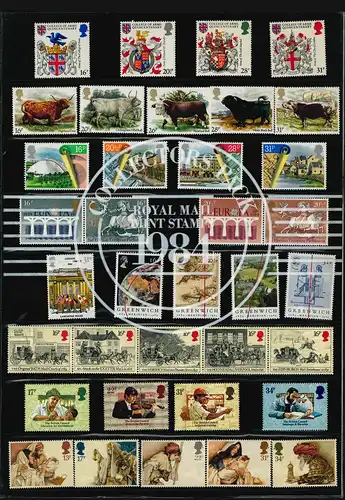 Royaume-Uni Collectors Pack 1984 British Mint Stamps (sans séries permanentes) **