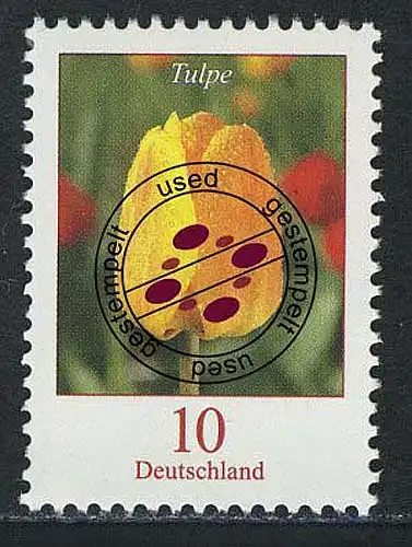 2484A Blumen 10 C Tulpe, O gestempelt