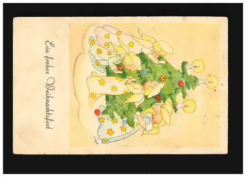 Noël arbre de Noël Ange Joyeux Noël, Wilhelmshaven 23.12.1939