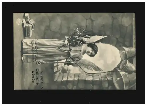 Weihnachten Engel Geschenke Weihnachtswünsche Glocke, Erfurt 22.12.1919