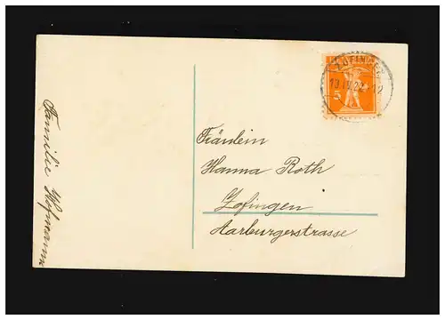 Confirmation Félicitations Filles Eglise Fleurs, Zofingen (Argovie) 13.4.1922