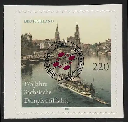 2874 Sächsische Dampfschifffahrt aus MH O gestempelt