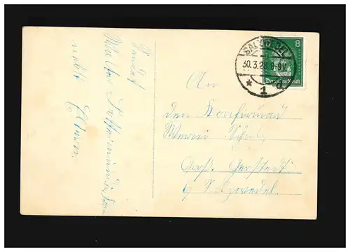 Confirmation Garçon avec Ange protecteur Bénédictions, Salzwedel 30.3.1928