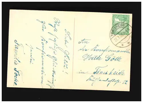 Confirmation jeune fille Félicitations église du village Fête des fleurs, Tönisheide 27.3.1926