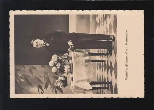 Confirmation Félicitations Jeune Costume Bible, Basse ou Basse-Britannique 15.4.1935