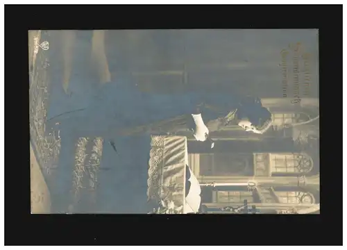 Konfirmation Herzlichen Segenswunsch Konfirmandin Kirche, Radebeul 4.4.1914