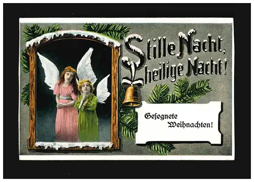 Noël béni silence nuit sainte nuit angélique cloche Detmold 28.12.1917