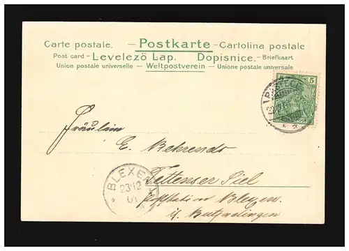 Noël Joyeux Noël Gabe Mailick, Rastede /Blexen 22+ 23.12.1901