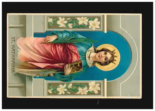 Sainte Catherine Lilien Bible, Offenbach Bahnpost 25.11.1913