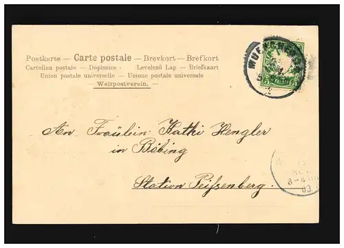 Namenstag Heilige Katharina Herzlichen Glückwunsch, München/ Böbing 25.11.1903