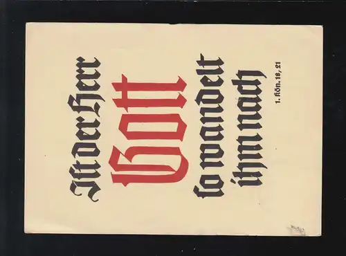 Geburtstag Ist der Herr Gott so wandelt ihm nach, Mönchen-Gladbach 21.9.40