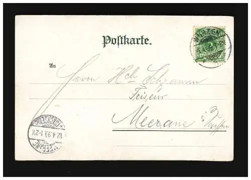 Pâques Joyeuse maison Ann Hathaways Maison Angleterre, Wurzen / Meerane 11.+12.4.1899