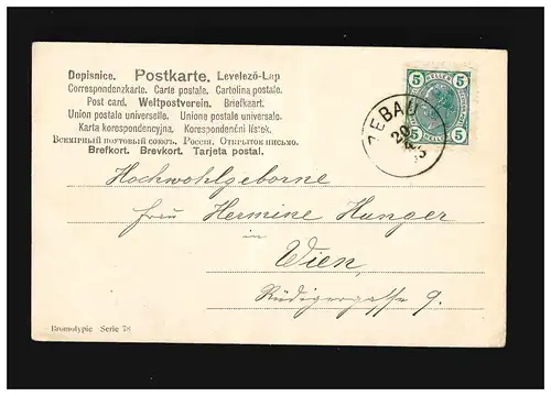 Ostern Fröhliche Mädchen mit Weidenzweigen neben riesigem Ei, Zebau 20.4.1905