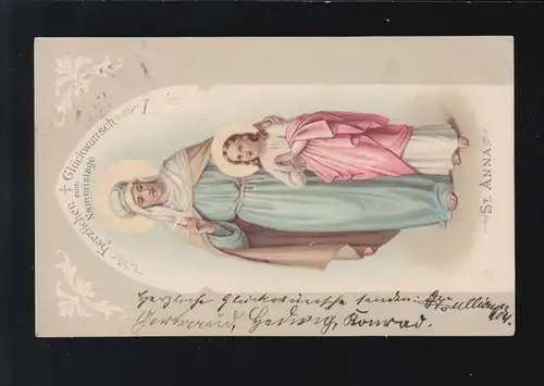 Anna Félicitations Augsburg / Parfärkirchen 24. + 25.07.1902
