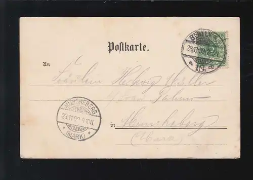 Engel, mein lieber süßer Putte mit Locken, Berlin /Müncheberge 23.11.1899