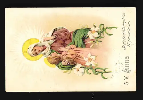 Anniversaire Saint Anna decne blahoprani K jmeninam Félicitations, couru