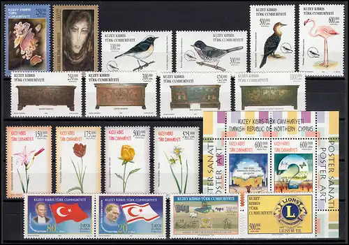 576-595 Zypern (türkisch) Jahrgang 2003 komplett,  postfrisch ** / MNH