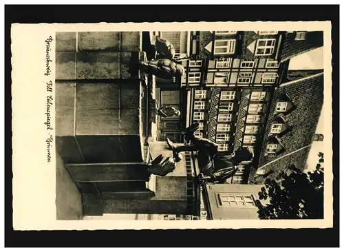 AK Braunswick Till Eulenspiegel Punnen, Feldpost, couru 19.10.1940