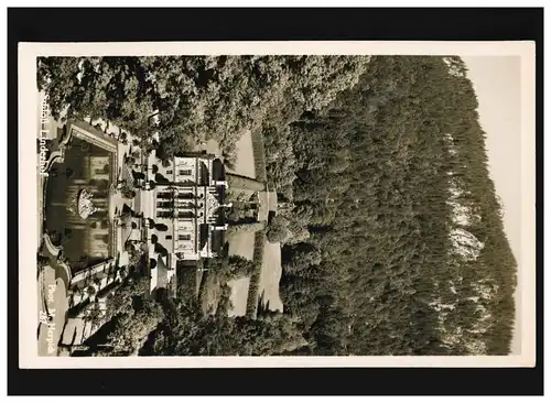 AK Schloss Linderhof Bayern, Königschlos, Feldpost, Oberammergau 28.8.1918