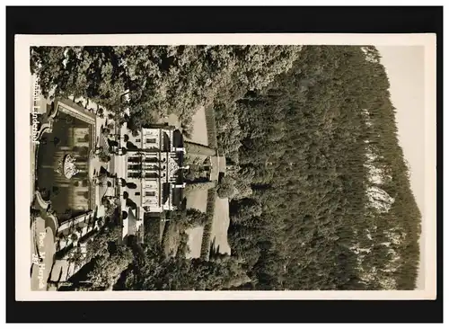 AK Schloss Linderhof Bayern, Königsschloss, Feldpost, Oberammergau 28.8.1918