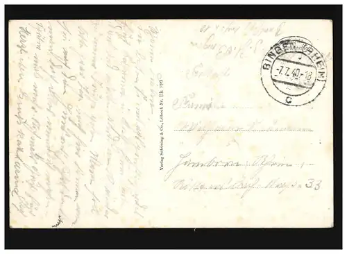 AK Bingen et Bingerbrück à Rhein und Nahe, Feldpost, Bingen (Rhin) 7.7.1940
