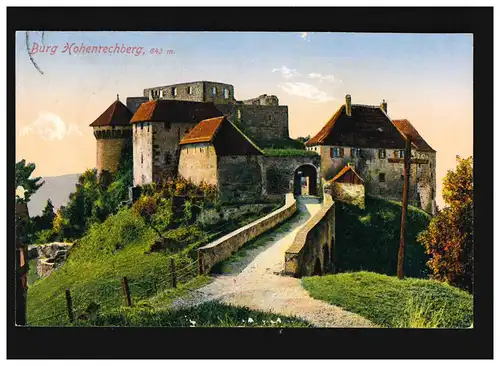 AK Burg Hohenrechberg, Feldpost, Schwäbisch Gmünd 19.05.1941