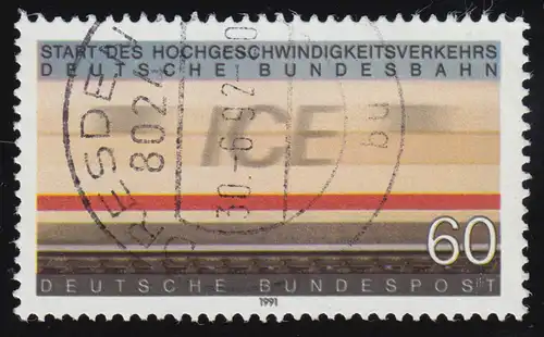 1530 ICE mit PV dunkelbraun/schwarz Jahreszahl doppelt DEUTSCHE, verschwommen O