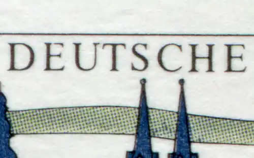1583y Koblenz mit PLF oben gebrochenes E in DEUTSCHE, Feld 33, **