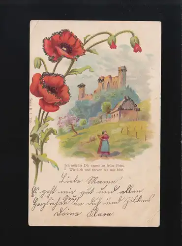 Roter Mohn, Ich möchte Dir sagen zu jeder Frist, Strassburg /Cöln 22.+ 23.1.1901