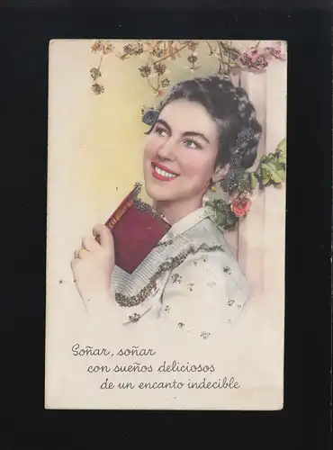Espagne Femme souriante Fleur Sonar Sonar con suenos deliciosos, marqué