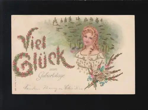 Bonne chance pour les anniversaires Girls femme or décorations bouquet, Altona