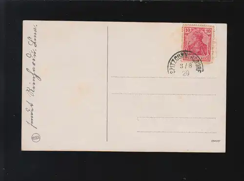 Félicitations 25e anniversaire de fleurs Couronne, Spitzcunnersdorf 3.8.1920