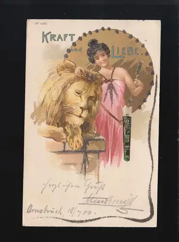 Kraft und Liebe Göttin krault Löwen Osnabrück/ Hamburg-Hamm 18. + 19.7.1900