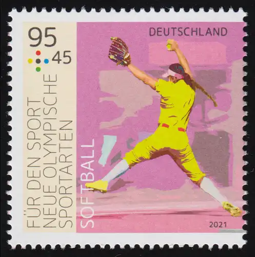 3603 Sporthilfe - Softball, ** postfrisch